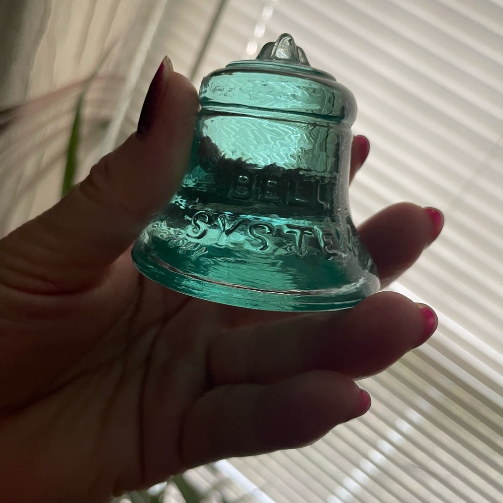Vintage Glass Bell paper weight…